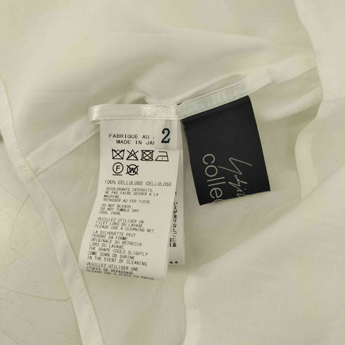 ヨウジヤマモト Yohji Yamamoto collections 25SS Ten LAWN DRAPED DETAIL HOOD DRESS テン ローン ドレープ ディテール フード ドレス レディース JPN:2